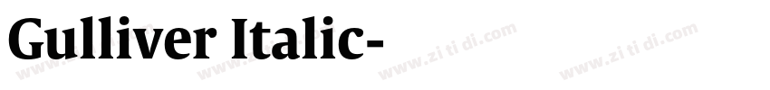Gulliver Italic字体转换 Gulliver Italic字体转换